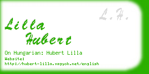 lilla hubert business card